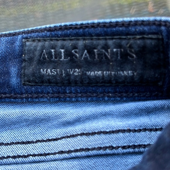 2 pair of AllSaints Mast Fit jeans Bundle - Picture 2 of 9